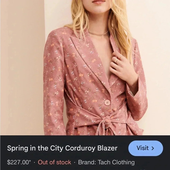 TACH Spring in the City Corduroy Blazer - Picture 15 of 15